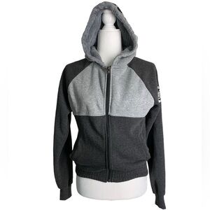 Supernova Savage Light and Dark Grey Full Zipper Hoodie Jacket